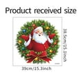 thumbnail image 3 of EUDIDV Xmas Decor Items New Christmas Wreath Stickers Santa Claus Glass Window Wall Decoration Wall Stickers Holiday Decorations, 3 of 3