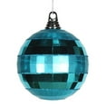 thumbnail image 1 of Vickerman 5.5" Turquoise Shiny/Matte Mirror Ball Christmas Ornament, 1 of 2