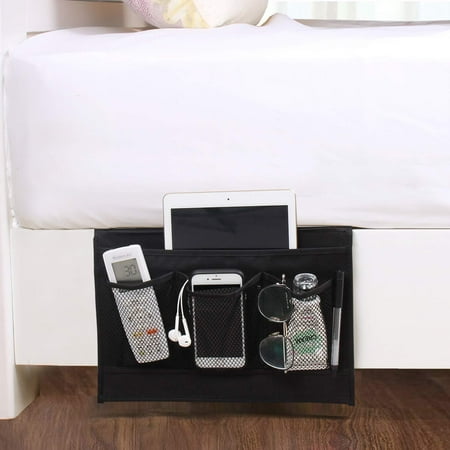 DuomiW Bedside Storage Organizer, Beside Caddy, Table Cabinet Storage Organizer, TV Remote Control, Phones, Magazines, Tablets, Accessories