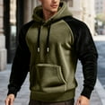 thumbnail image 1 of WILLBEST Sudadera con Capucha y Forro Europeo para Hombre, Otoño/Invierno, con Bloqueo De Color y Extra XXGrande, 1 of 6