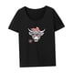 thumbnail image 4 of Camiseta para mujer, camiseta de verano suave y ligera con cuello redondo para viajar, regalo para mujer L, 4 of 7