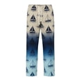 thumbnail image 2 of Elastic Waist Pants for Men, Gradient Print, Drawstring Closure, Casual Pants, Solid Color, 1 Pc, 2 of 4