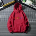 thumbnail image 3 of Sudaderas con Cremallera Gibobby Mujer Con Bolsillos Capucha Estampado de Amor Vino XXXL, 3 of 4
