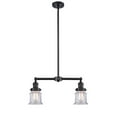 thumbnail image 1 of Innovations Lighting 209-OB-G182S-LED Small Canton-7W 2 LED Chandelier in Traditional Style-21 Inches Wide by 10 Inches High   Oil Rubbed Bronze Finish with Clear Glass, 1 of 1