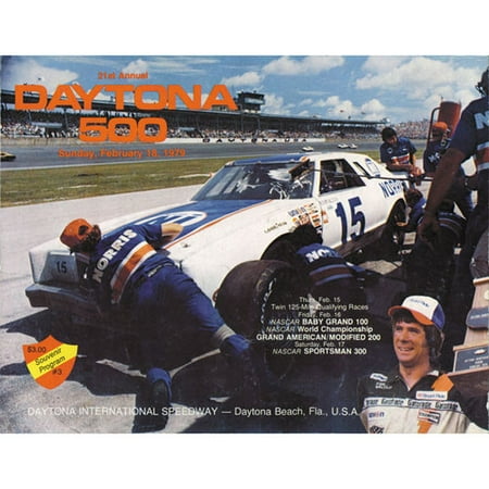 21st Annual 1979 Daytona 500 Canvas 22 x 30 Program Print