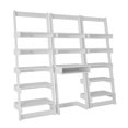 thumbnail image 1 of Manhattan Comfort Carpina 3 Piece Floating Ladder Bookcase in White, 1 of 2