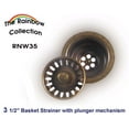thumbnail image 2 of 3 1/2" Basket strainer - Pewter, 2 of 3
