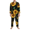 thumbnail image 3 of Pofeuu Flower (2) Print Men's Long Sleeve Pajama Set Pijamas Para Hombres Pijamas Para Hombres Mens Pajamas Set-XX-Large, 3 of 7