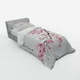 thumbnail image 2 of Ambesonne East Bedding Set 3 Pcs, Japanese Cherry Branch, Twin, Pink White, 2 of 2