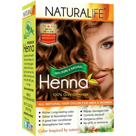 Naturalife Henna All Natural Couleur des cheveux pour hommes et femmes