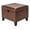 Style2 Faux Leather Coffee, variant on 17 Inch Storage Ottoman Foot Rest,Square Faux Leather Foot Stool,Small Ottoman with Storage,Padded Seat for Entryway,Living Room,Bedroom,Couch,Under Desk,Rust Brown