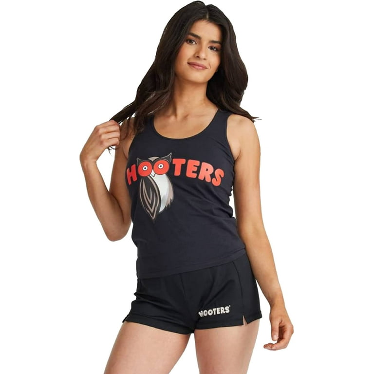 Hooters Outfit for Women Includes White Tank and Orange Short Set