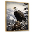 thumbnail image 2 of Designart "Majestic Mosaic Of The Bold Eagle I" Animals Eagle Floater Framed Canvas Prints, 2 of 5