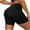 Black-03, variant on Perfectbot Women's Seamless Workout Shorts, High Waisted Cargo & Yoga Shorts with Pockets