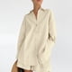 thumbnail image 1 of Pijamas de manga larga de verano europeos y americanos de algodón y lino para mujer, ropa de hogar holgada de moda, conjunto de dos piezas, 1 of 1