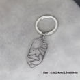 thumbnail image 5 of Fashion Moon Sun Cloud Keychain Stainless Steel Geometric Keyring Bag Car Key Decoration Girls Gift Scenery Jewelry, 5 of 5