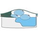 thumbnail image 5 of Cojín para piscina para el invierno y soporte de cubierta - 120x120 cm con 4 ojales reforzados, protección de lona resistente, 5 of 7