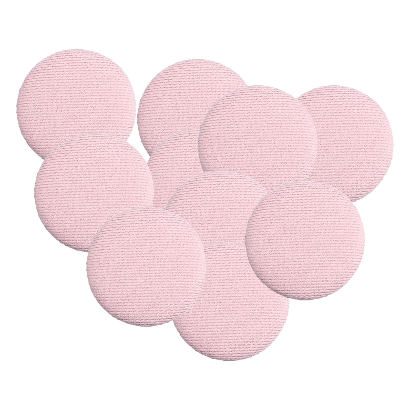 amagogo 6x10x Fabric Cloth Covered Buttons DIY Shank Buttons for Blouses Coats Jackets Pink