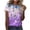 Purple, variant on Fesfesfes Womem T Shirts Loose Tops Tops Printe Casual Loose Fit Tee Shirts Blouse Print Round-neck Shirt Crewneck Summer Tops Elegant Tunic Blouse Summer Sale