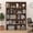 Coffee, variant on POWERSTONE Wood Bookshelf, 67" 5-Shelf Tall Bookcase Large Open Storage Locker Cabinet for Home Office, Living Room (White,225LBS)