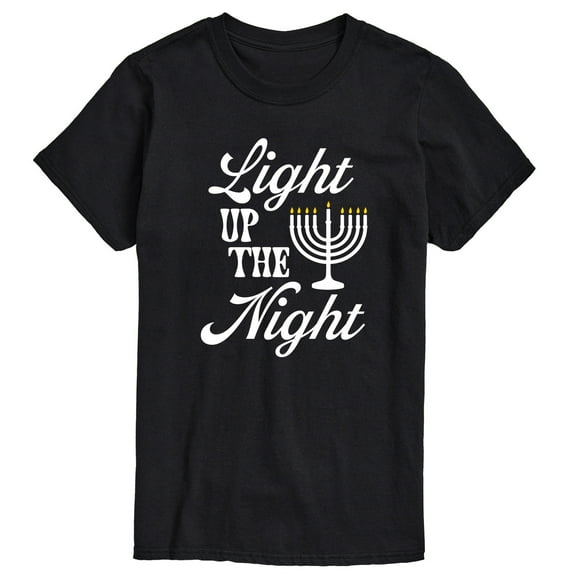Instant Message - Light Up The Night Menora Short Sleeve Graphic T-Shirt