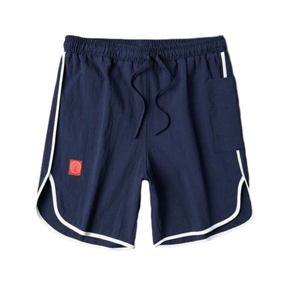 Nuoqisi Men's Loose Split Running Workout Short Casual with Side Slit Training Shorts Elastic Bodybuilding Gym Lounge Short