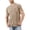 Khaki, variant on Dellytop Men's Short Sleeve Solid Color Crew Neck Pocket T-Shirt