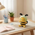 thumbnail image 6 of 8 Inches Cute Purple Cartoon Bee Plush Doll, Soft Fluffy Stuffed Animal Toy With Adorable Expression, Perfect Cuddly Companion For Comfort, Playtime And Bedroom Decoration For, 6 of 6