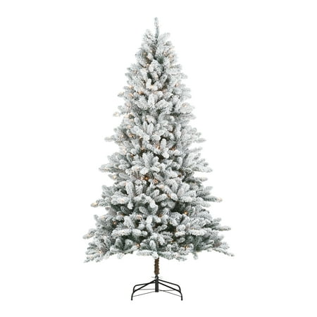 Holiday Time Pre-Lit Birmingham Fir Pre-Shaped Christmas Tree, 7.5', (Best Smelling Real Christmas Tree)