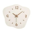 thumbnail image 1 of Reloj de pared Decoración de pared Artesanía Silencioso Decoración minimalista Reloj asimétrico para Blanco, 1 of 9