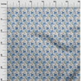thumbnail image 3 of oneOone Polyester Spandex Blue Fabric Floral Fabric For Sewing Printed Craft Fabric By The Yard 56 Inch Wide, 3 of 5