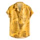 thumbnail image 1 of Hombres Casual Botones Playa Sin posicionamiento Estampado Turndown Camisa de manga corta Blusa Pompotops  oipoqjl48070, 1 of 9