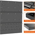 thumbnail image 5 of 3Pcs Metal Pegboard Panels for Wall Garage Utility Tools Pegboard Storage System for Workbench, Shop, Modular Peg Board Organizer Board Kit(Pack of 3, Black), 5 of 16