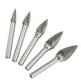 thumbnail image 5 of Double Cut Carbide Burr Set,5 Pcs Double Cut Carbide Burr Carbide Rotary File Professional Grade, 5 of 5