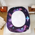 thumbnail image 5 of Homewish Boys Girls Kawaii Bats Cats Whale Twin Sheet Sets 3pcs,Galaxy Starry Sky Twin Fitted Sheet Microfiber,Abstract Gradient Stars Print Breathable Flat Sheet,Lightweight Room Decor, 5 of 7