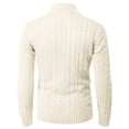 thumbnail image 4 of H2H Mens Casual Slim Fit Cardigan Sweater Cable Knitted Button Down Stand Collar (CMOCAL036), 4 of 6