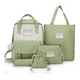 thumbnail image 1 of Set de 5 Mochilas y Bolsas Escolares Verde Claro Malubero Malu1273, 1 of 2
