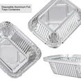 thumbnail image 5 of Knowbie 40Pack 5 * 4in Small Disposable Aluminum Pan with Lid, 1lb Capacity Aluminum Foil Food Containers with Strong Seal for Carry Out, 5 of 7