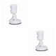thumbnail image 2 of Soporte de cabezal de ducha ajustable Yuarrent montado en la pared ventosa 360 grados blanco 2Conjunto, 2 of 6