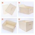Unique Bargains Storage Cube Fabric Bin with Handles for Shelves Basket