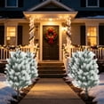thumbnail image 4 of Artificial Christmas Pine Tree Stake with Realistic Cedar Branches and Pine Cones for Outdoor Yard, Porch, Pathways, and Garden Holiday Decoration, 4 of 5