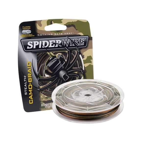 Spiderwire Berkley ProSpec Chrome 100% Fluoro Leader Camo 10 lb | 4,5 kg 125 yardas | Sedal de pesca de 114 m adecuado para entornos de agua salada