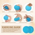 thumbnail image 4 of Uxcell Hand Exercise Balls, Squeeze Ball Stress Ball for Adults Grip Strengthening Occupational Equipment Blue, 4 of 7