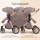 thumbnail image 3 of 3 in 1 Baby Travel System Infant Baby Stroller Pushchair High Landscape Reversible Foldable Portable Stroller Newborn Pram Reclining Baby Carriage (Beige), 3 of 5