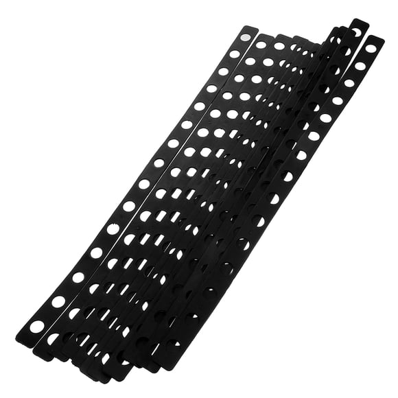 12 tiras de plástico versátiles para perchas, ideales para organizar el armario y exhibir prendas Conectores multiorificio para perchas