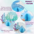 thumbnail image 2 of FZFLZDH 8 Pieces Mermaid Centerpieces Sea Animals Honeycomb Party Supplies 3D Ocean Themed Birthday Decorations for Baby Shower Wedding Pool Party-Tabletop Decoration, 2 of 7