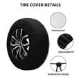 thumbnail image 2 of Pofeuu Funny Lobsters Print Spare Tire Wheel Cover for Car Truck SUV Camper Universal Fit Spare Tire Cover RV Spare Tire Covers-15 inch, 2 of 6