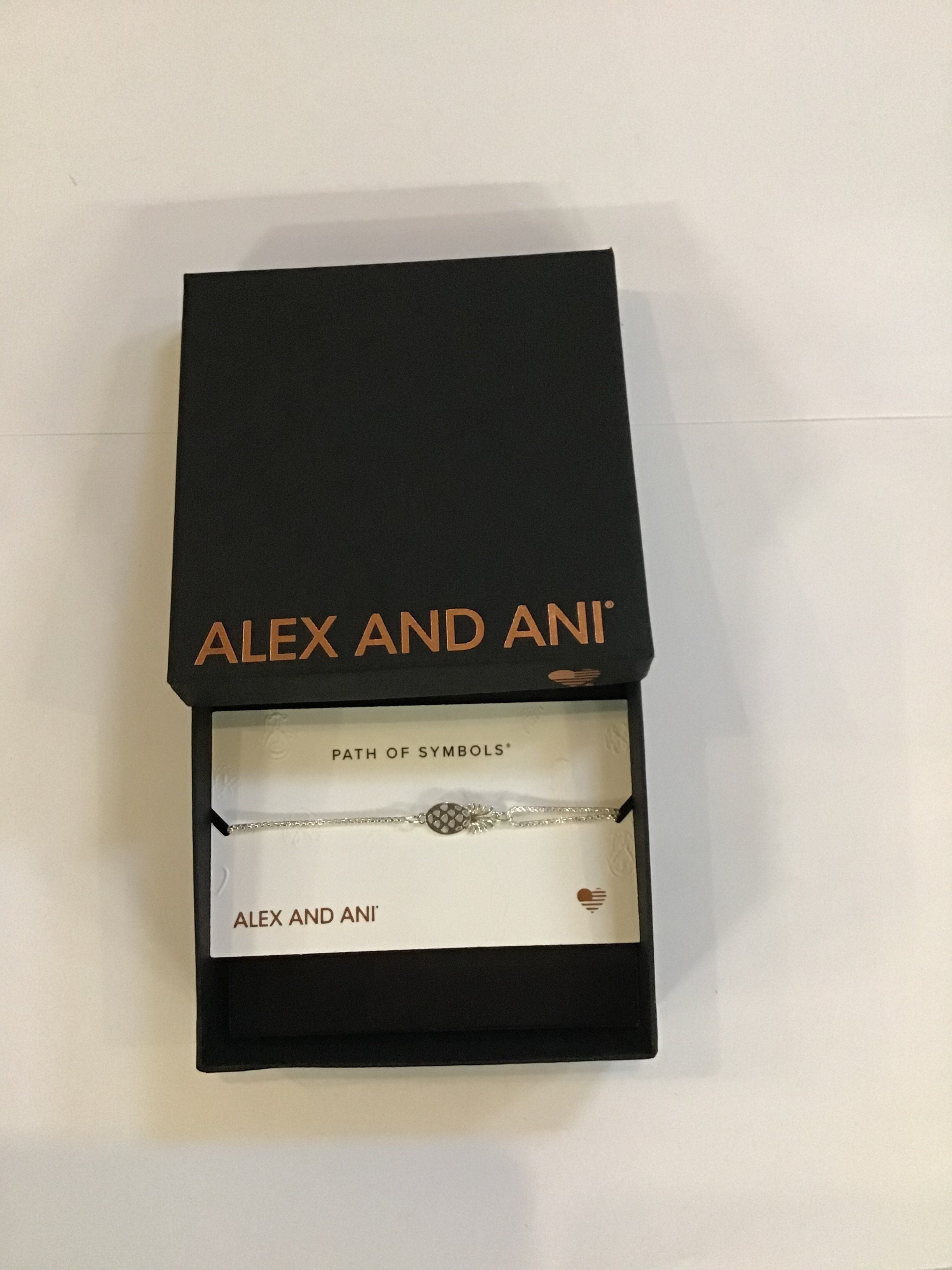 Alex and Ani Women's Pineapple Pull Chain Bracelet, Sterling Silver