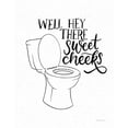 thumbnail image 2 of Thorns, Becky 12x14 Black Ornate Wood Framed with Double Matting Museum Art Print Titled - Bathroom Puns III, 2 of 4