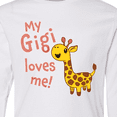 thumbnail image 4 of Inktastic My Gigi Loves me- cute giraffe Long Sleeve Youth T-Shirt, 4 of 5